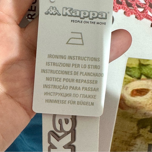 Kappa Logo Tape Alic 2  NWT Track Pants Regular Fit  8 Youth Blue Turkis - Picture 5 of 14